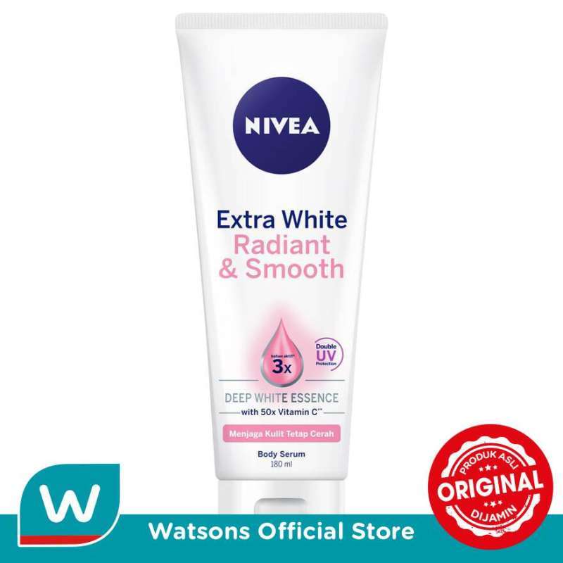 Promo Nivea Extra White Radiant & Smooth Body Serum [180 mL] Diskon 23% ...