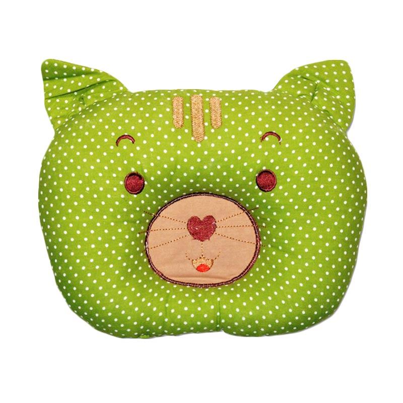 Jual Darby Motif Cat Polka Bantal Peyang Bayi Green jual darby motif cat polka bantal peyang bayi green