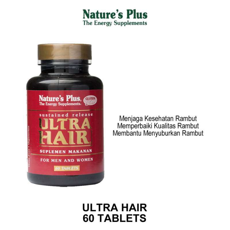 Jual Natures Nature Plus Ultra Hair - Suplemen Penyubur Penebal Rambut ...