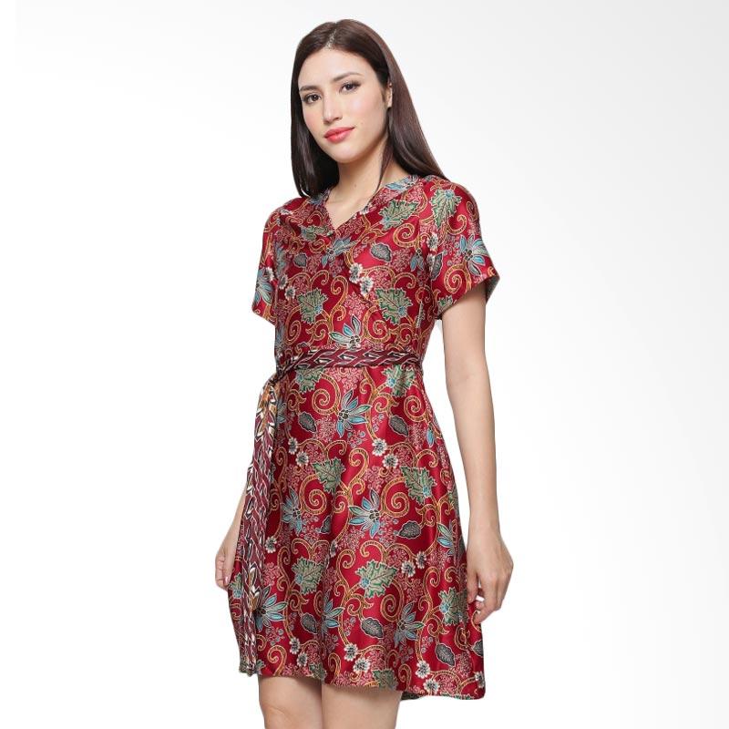 Jual Anakara Kimo Karmina Dress Batik Wanita - Red Online