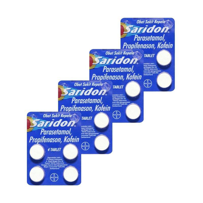 Jual Bayer Saridon Obat Kesehatan 4 Tablet 4 Strip 