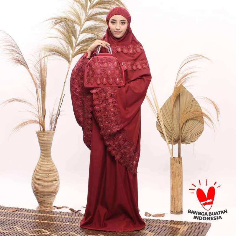 Promo Mukena Kelabang Dewasa Jumbo Katun Rosella Silky