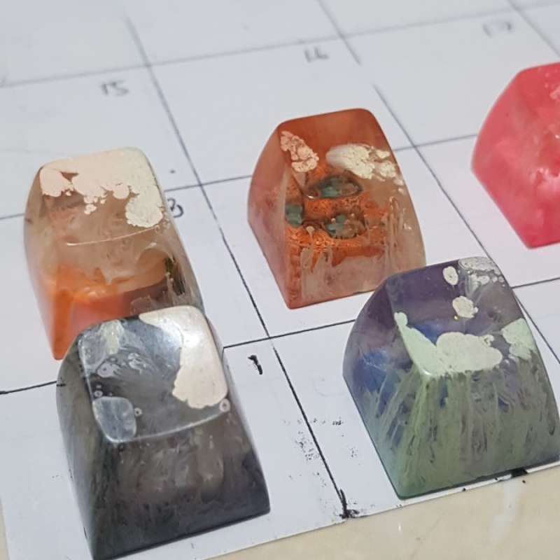 Sculpted Sa Key Cap Rows R1 Promo Artisan Keycap R1 Sa Profile For Esc, Function Row Diskon 43% Di ...