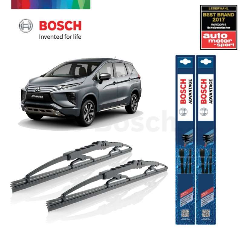 Promo Wiper Mobil Mitsubishi Xpander Sepasang Bosch Advantage Diskon 32