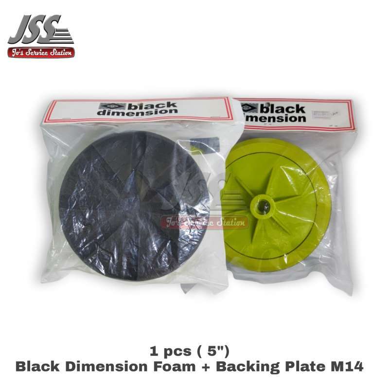Jual Black Dimension Foam Pad 5inch + Backing Plate Drat M14 di Seller jss auto detailing