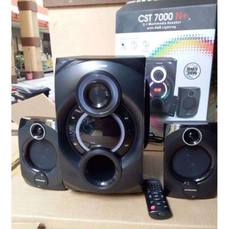 Jual Speaker Aktif Bluetooth Simbadda CST 7000N Subwoofer Bass Treble Black di Seller Proton