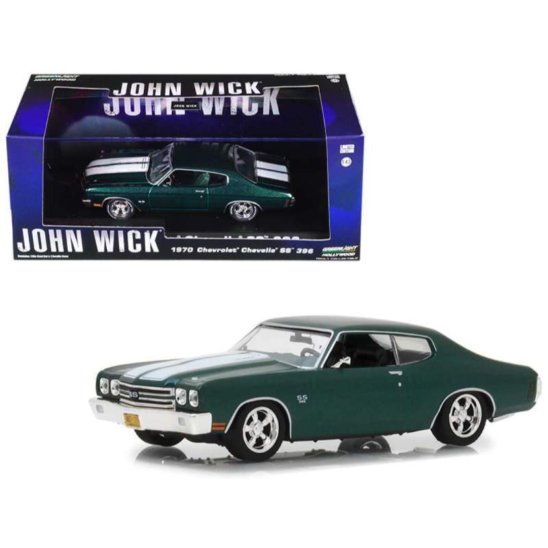 CHEVROLET CHEVELLE SS 396 -1970 "JOHN WICK 2" - 1/64 GREENLIGHT - Minicars Collection