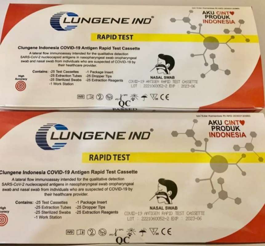 Jual Rapid Test Antigen CLUNGENE Swab Test MandiriORI Ijin Kemenkes