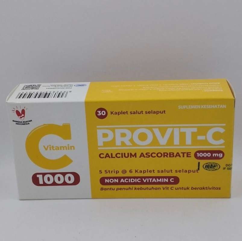 Jual PROVIT C 1000 MG VITAMIN C CALCIUM ISI 30 KAPLET di Seller