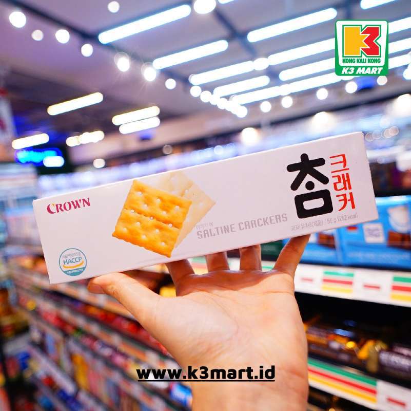 Jual Crown Saltine Crackers Krekers Asin Korea [56gr] Di Seller