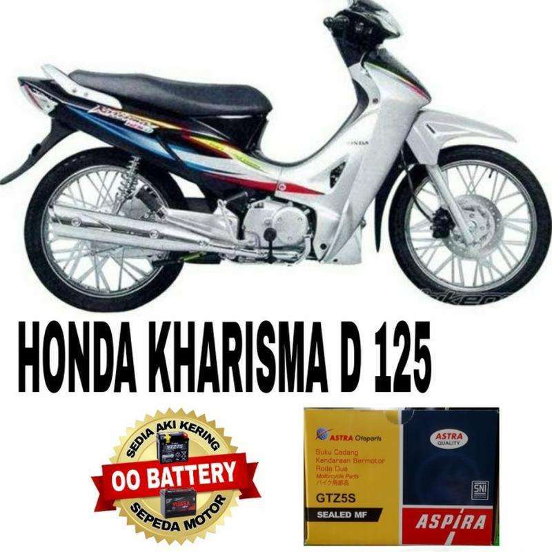 Jual Aki Kering Motor HONDA Kharisma 125 Merk Aspira Gtz5S 12V-3,5Ah di