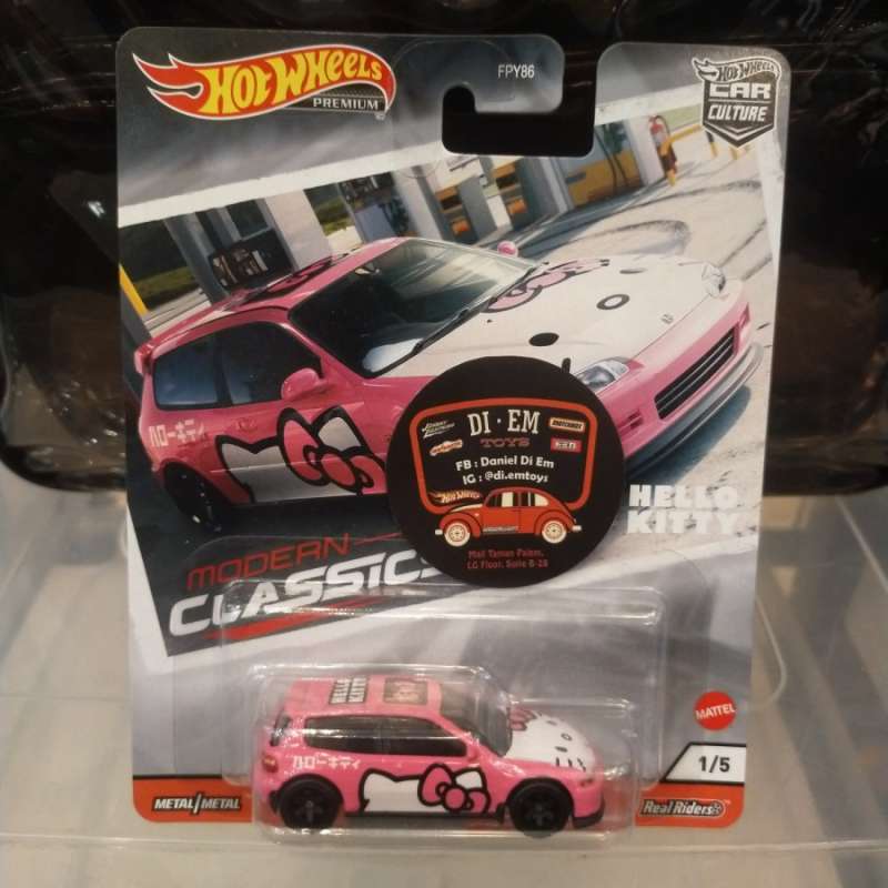 Jual Hot Wheels Honda Civic EG Hello Kitty Modern Classics di Seller Di