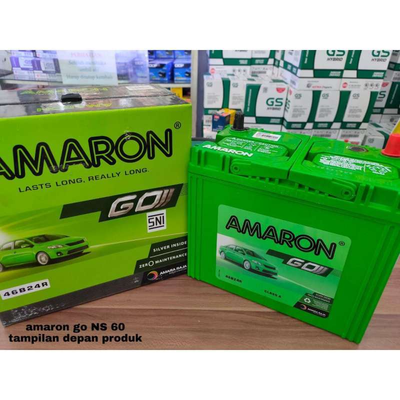 Jual AKI MOBIL SUZUKI CARABIAN AMARON GO KERING NS60 12V 45AH di Seller