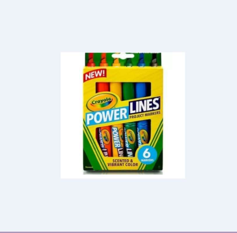 Dynamic Crayola Power Lines Markers Artwork Illustration Dynamic Crayola Power Lines Markers Artwork Illustration