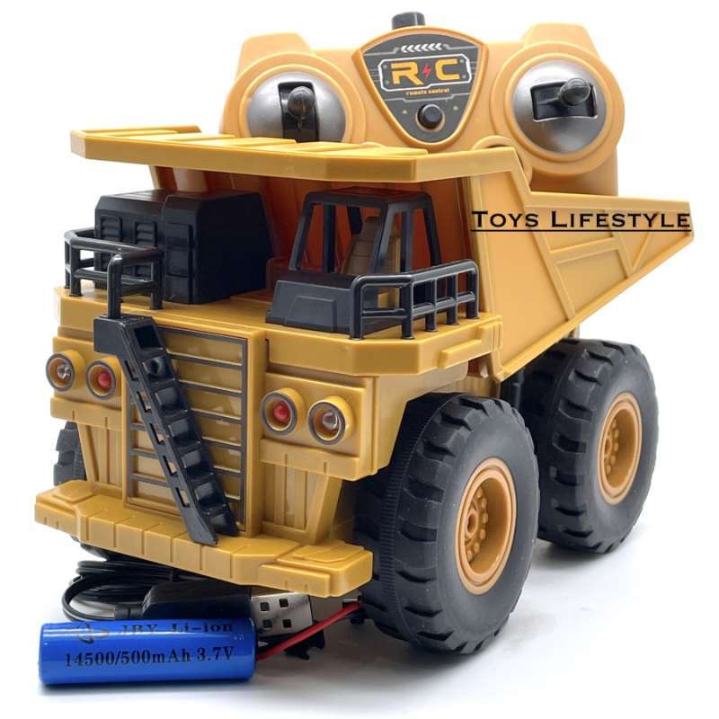 Jual Mainan Mobil Truk Konstruksi RC Remote Control Rigid Dump Truck di