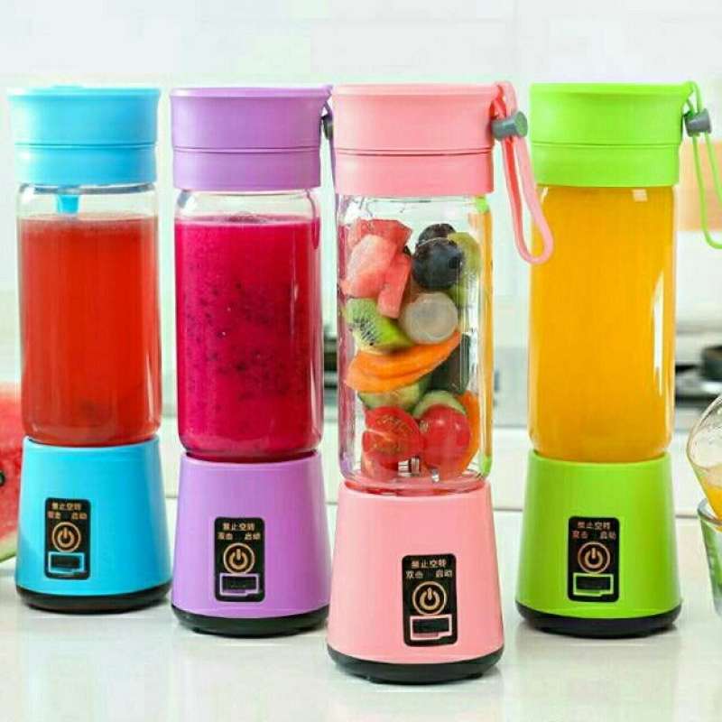 Promo COD ] Blender Juicer & Blender Mini Portable Shake N Take