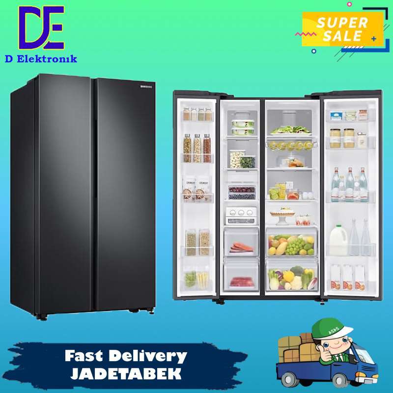 Jual KULKAS SIDE BY SIDE SAMSUNG RS62R5041B4 700 LITER METAL COOLING