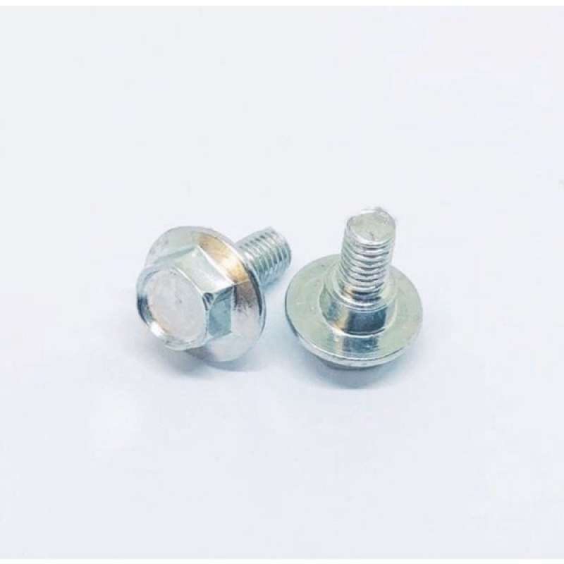 Jual Bolt Flange 6mm Baut Spakbor Radiator Stepfloor Filter Beat Vario ...