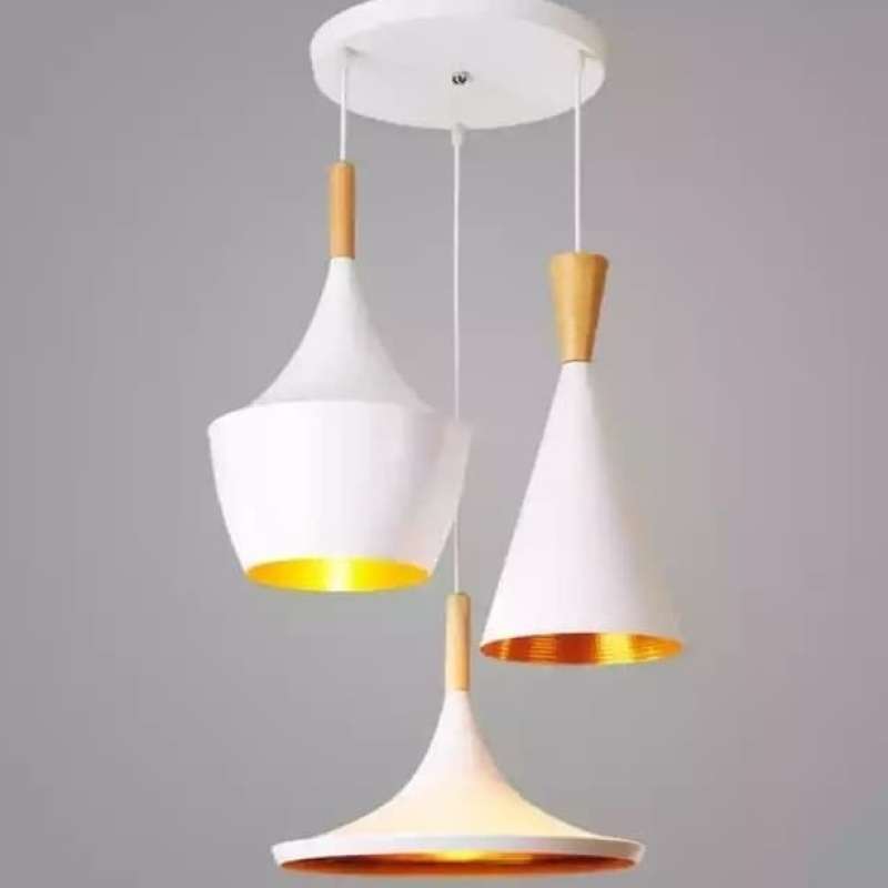 Jual LAMPU GANTUNG HIAS MINIMALIS 3 in 1 VINTAGE RETRO DEKORASI HIAS di