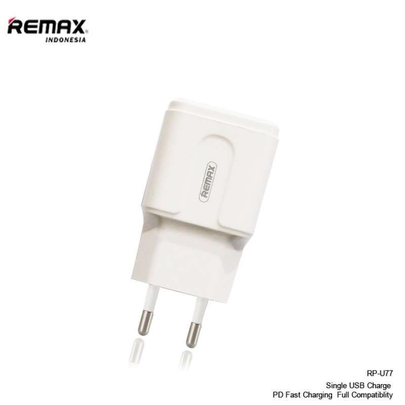 Jual REMAX 20W PD Full Compatibility fast charger Adaptor RP-U77 EU di ...