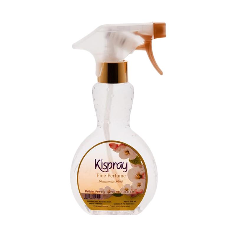 â Kispray Fine Perfume Glamorous Pelembut & Pelicin Pakaian - Gold