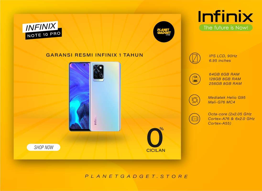 Jual INFINIX NOTE 10 PRO 8 128GB GARANSI RESMI INFINIX Di Seller
