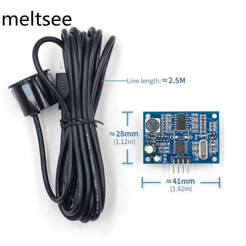 JSN-SR04T Ultrasonic Ranging Module – Waterproof, 5V, 40kHz, 5M Range With 2.5M Cable For Arduino & Robotics