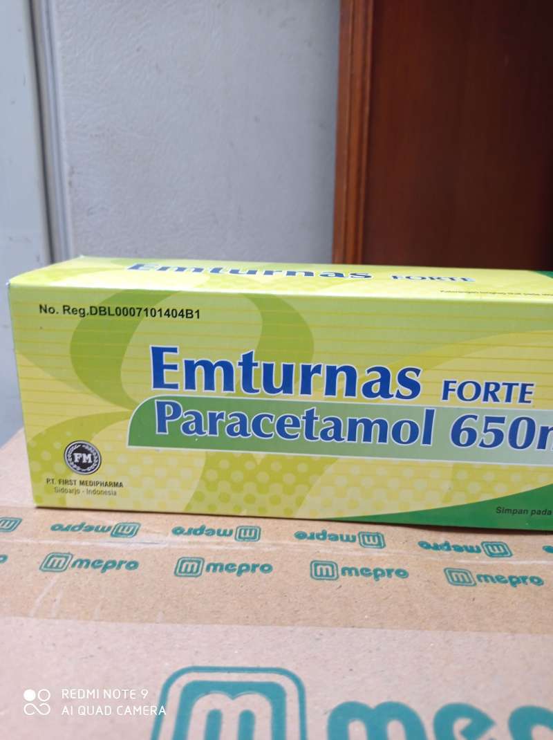 Emturnas Forte Jual Emturnas Kaplet 1 Strip Obat Penurun Panas/ Demam