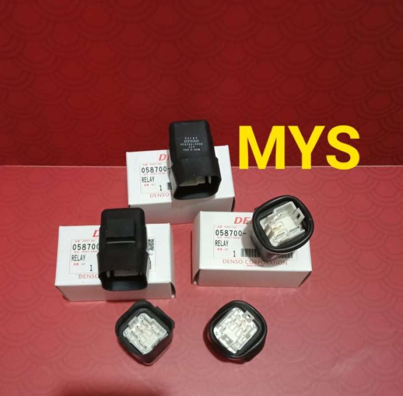 Promo Relay Kaki 5 ASLI RELAY AC MOBIL RELAI KAKI LIMA 12 VOLT DENSO