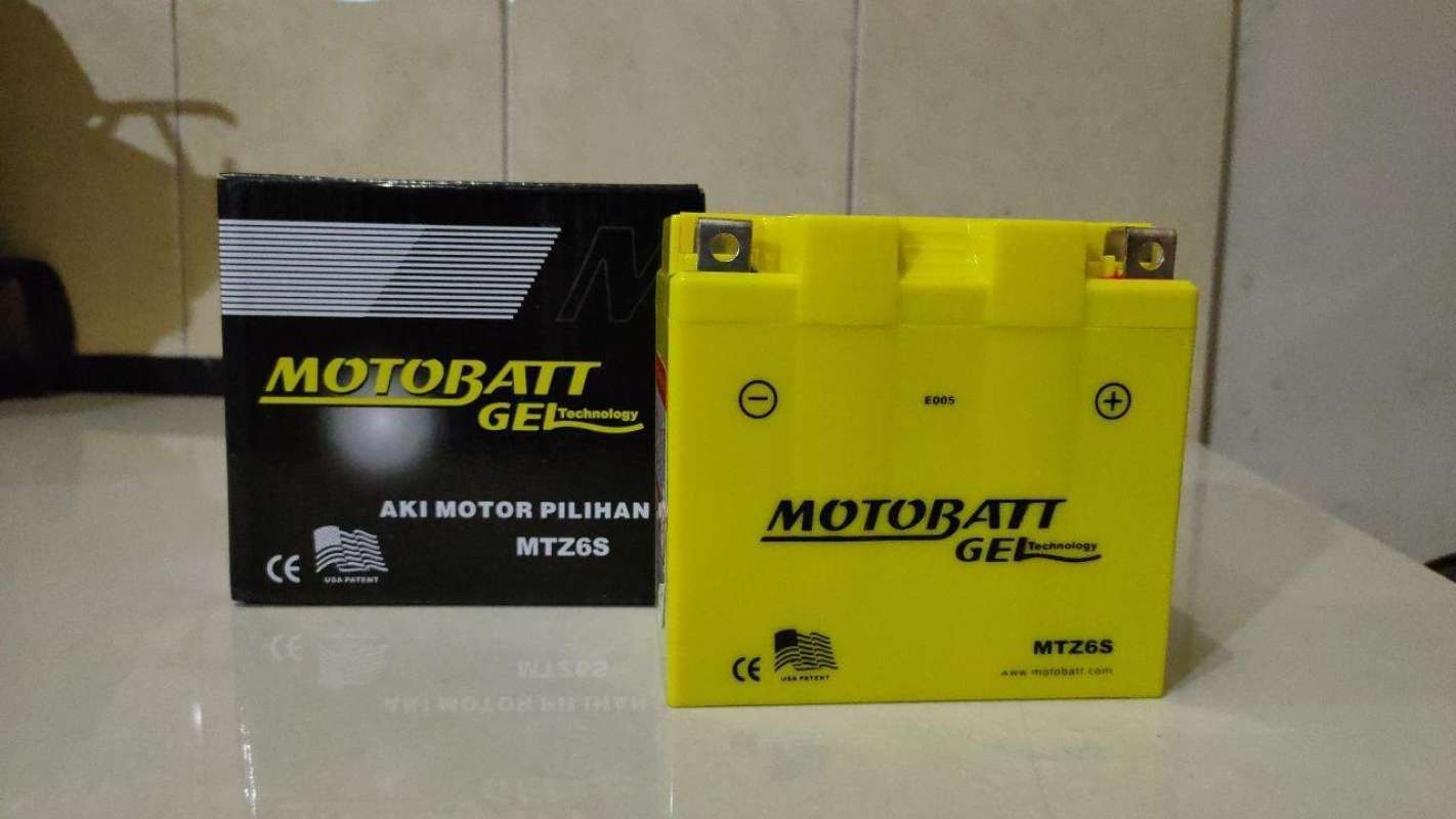 Jual AKI MOTOR HONDA SONIC 150 MOTOBATT MTZ6V 12V 5AH di Seller Toko