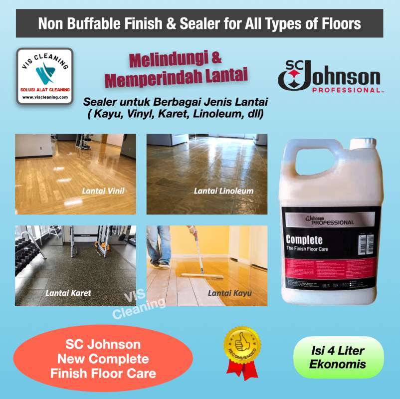 Jual Sc Johnson New Complete Finish Floor Care 4 L (cairan Pelapis Lantai) Di Seller Vis