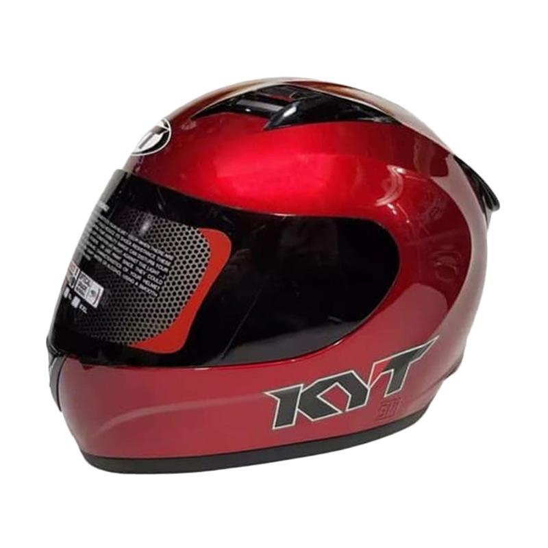 Jual KYT R10 Helm Full Face M Red Maroon di Seller Global Helmet Dadap, Kab. Tangerang Blibli