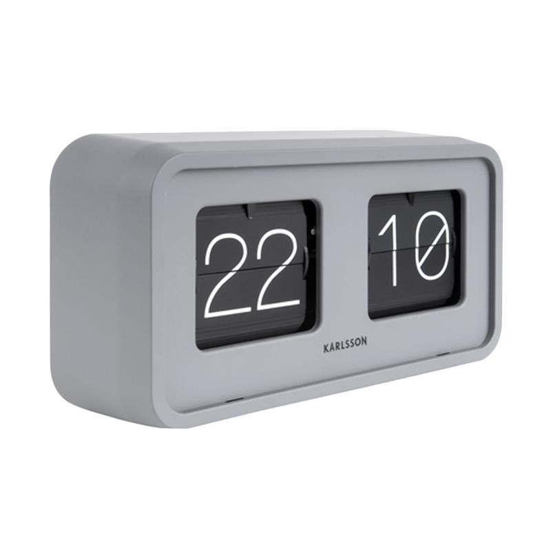 Promo Karlsson Table Clock Bold Flip Matt Jam Desktop Diskon 45 di