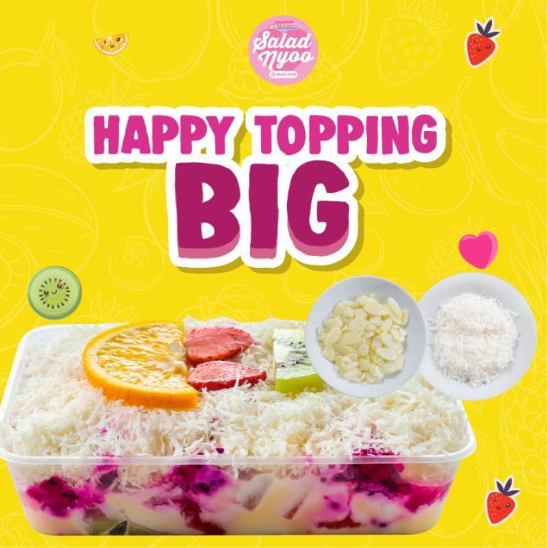 Jual SALAD NYOO PROMO HAPPY TOPPING Happy Topping Big (500 ml) Area