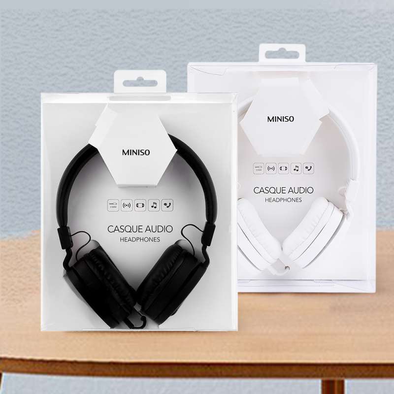 Jual Miniso Official Headset Wired Dapat Dilipat Handsfree Headphone