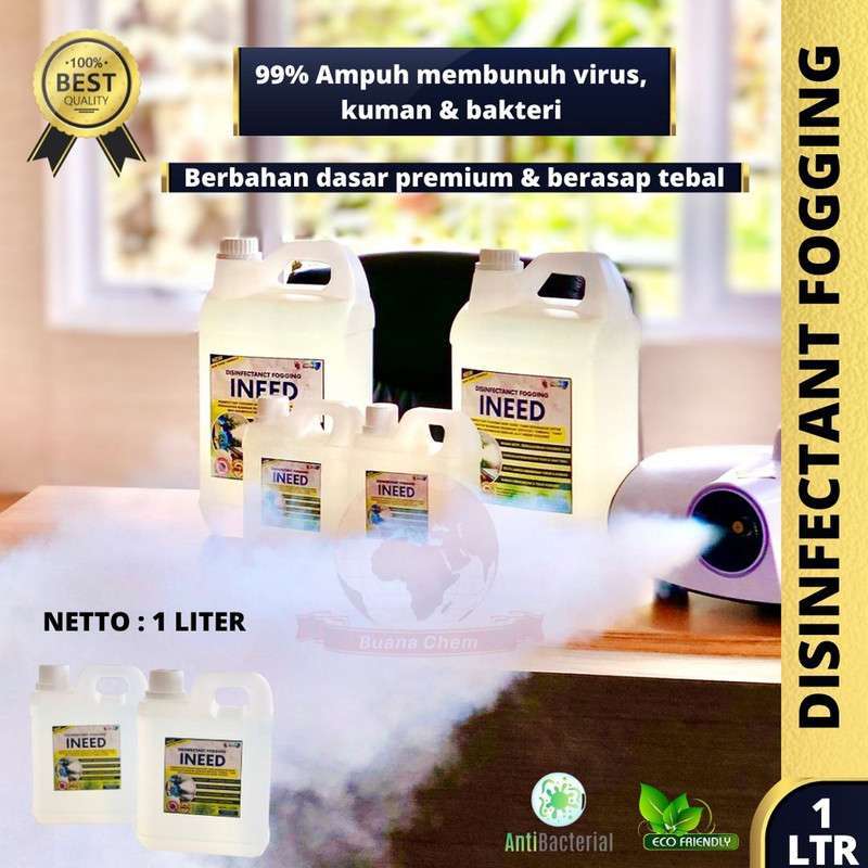 Jual DISINFEKTAN FOGGING 1 LITER DISINFECTANT FOGGING KEMENKES