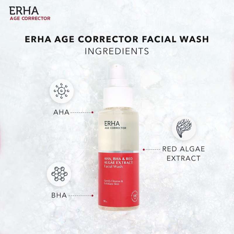 Promo ERHA Age Corrector Facial Wash - Sabun Wajah Anti Aging AHA, BHA ...
