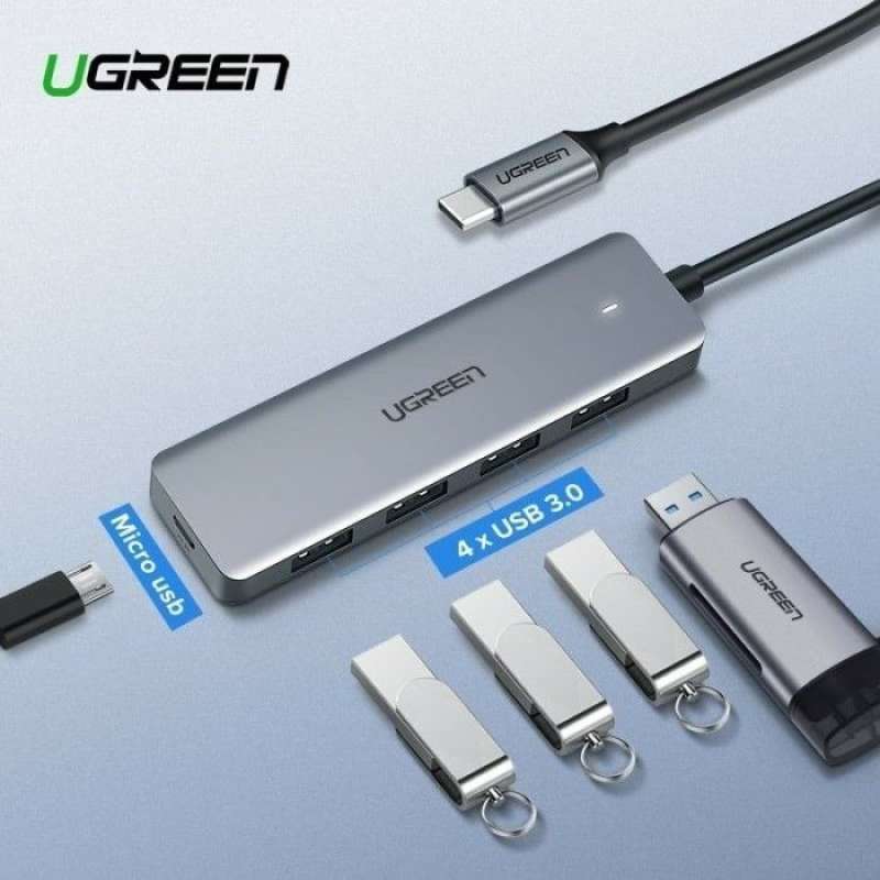 Promo Usb Type C Hub 4 port Ugreen Macbook Pro Air M1 Flashdisc