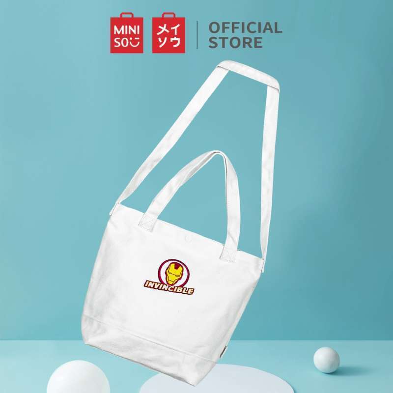Jual MINISO Marvel Tas Selempang embroidered Totebag Tas Tote Tas
