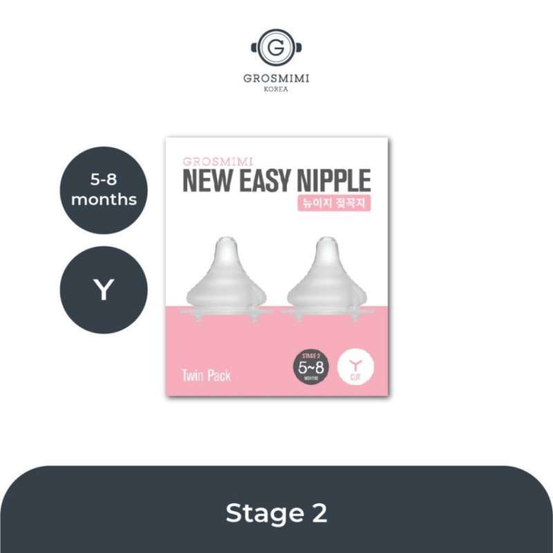 Jual Grosmimi Silicone Nipple Twin Pack, Ukuran Stage 2 di Seller