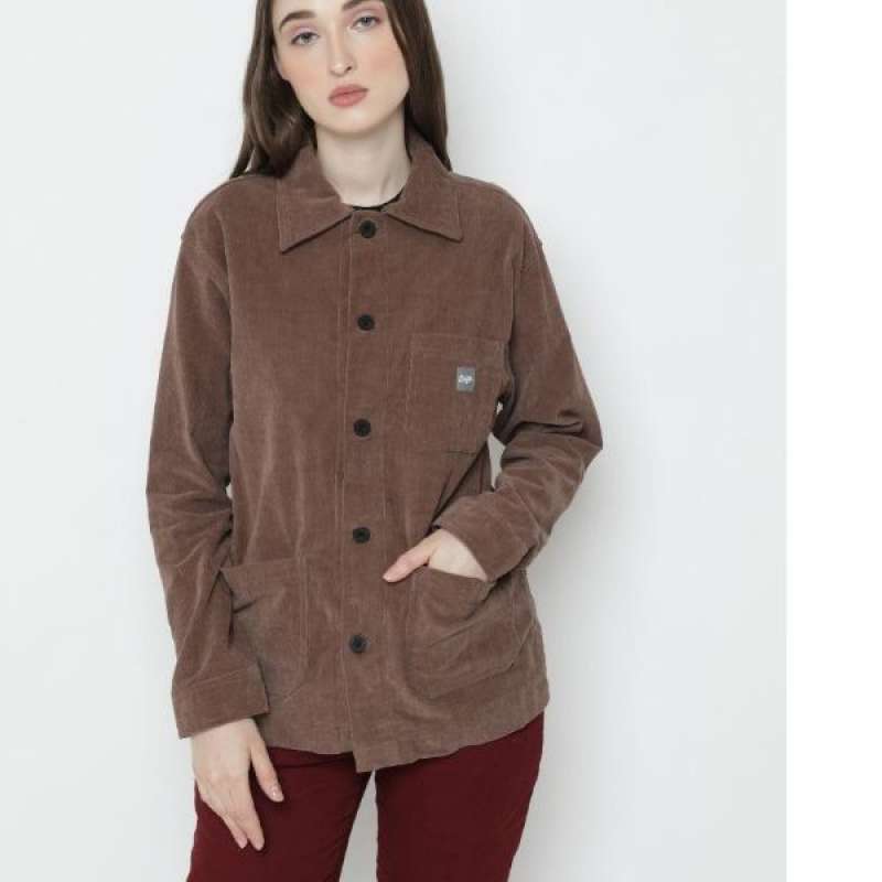 Jual Erigo Trucker Corduroi Masaru Dark Brown XXL Brown di Seller