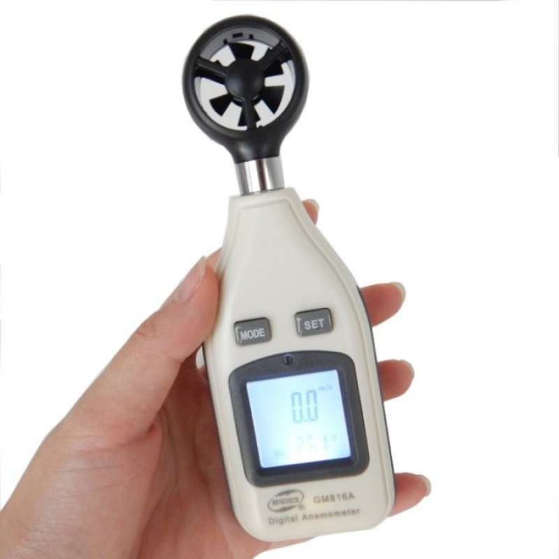 Jual Gm816a Digital Wind Speed Anemometer - Ukur Kecepatan Angin Di ...