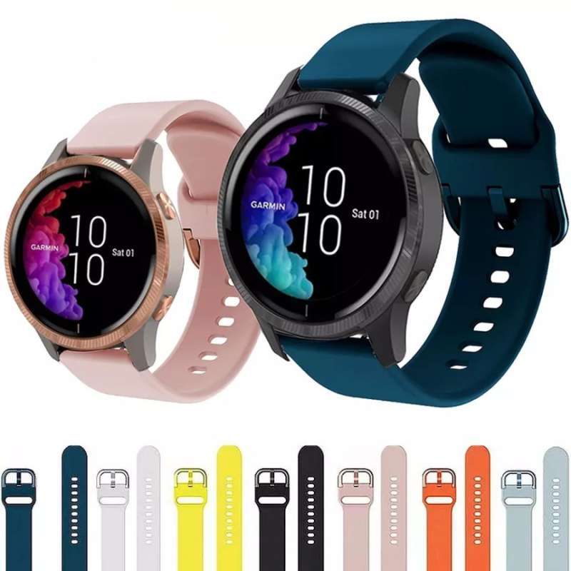 Promo STRAP JAM TANGAN SMARTWATCH SILICONE GARMIN VENU MODEL ACTIVE 20mm Diskon 54 di Seller