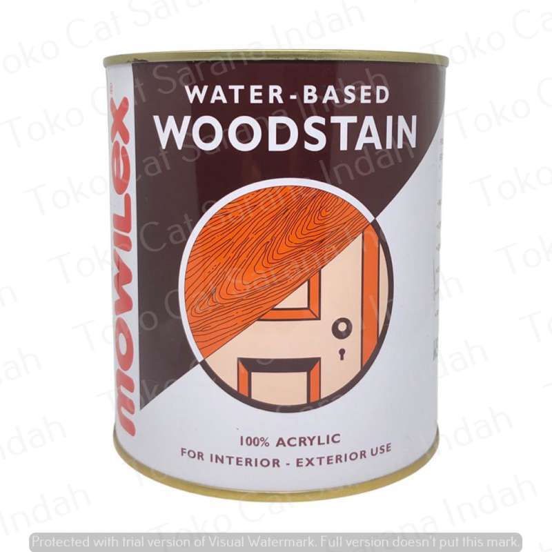 Jual MOWILEX Woodstain WaterBased Cat Kayu 1 KG PLITUR CAT KAYU Air