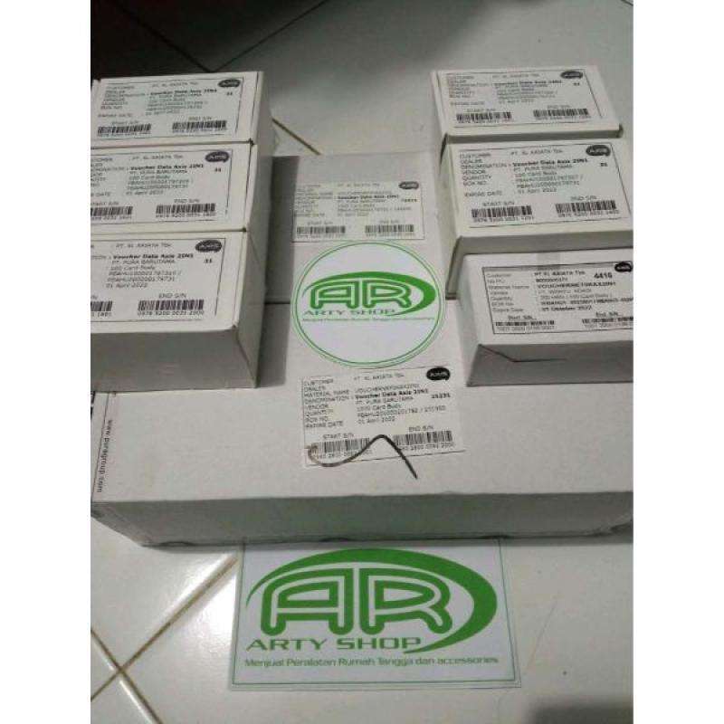Jual Vocer Axis Bahan/Kosong 1Box (100Lembar = 200 SN) di Seller