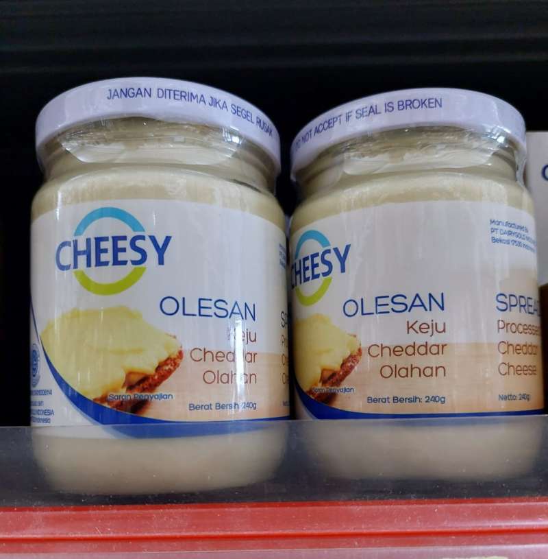Promo 240 Gram Cheesy Olesan Keju Cheddar Olahan Cedar Processed Cheese Halal Selai Oles Spread