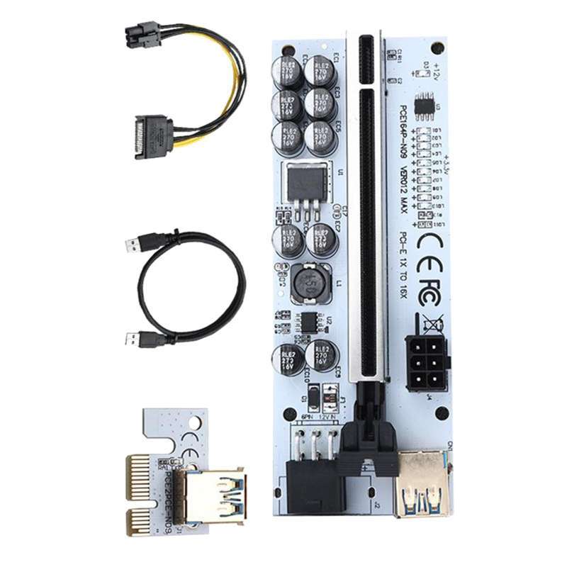 Jual Pci-E PCIe Riser 1x to 16x Graphics Extension Graphics Card PCIe ...