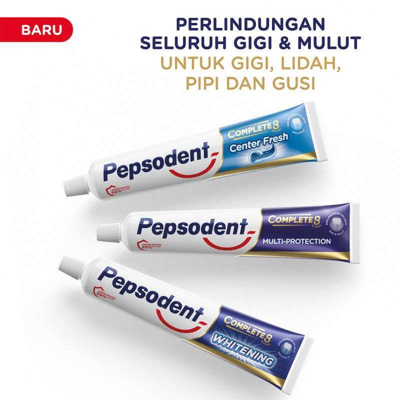 Jual Pepsodent Complete8 Whitening Toothpaste Pasta Gigi [190 G] Di