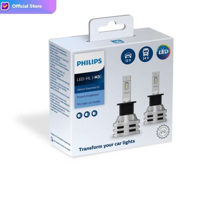 Promo BEST PROMO PHILIPS ULTINON ESSENTIAL G2 LED H3 6500K LAMPU MOBIL
