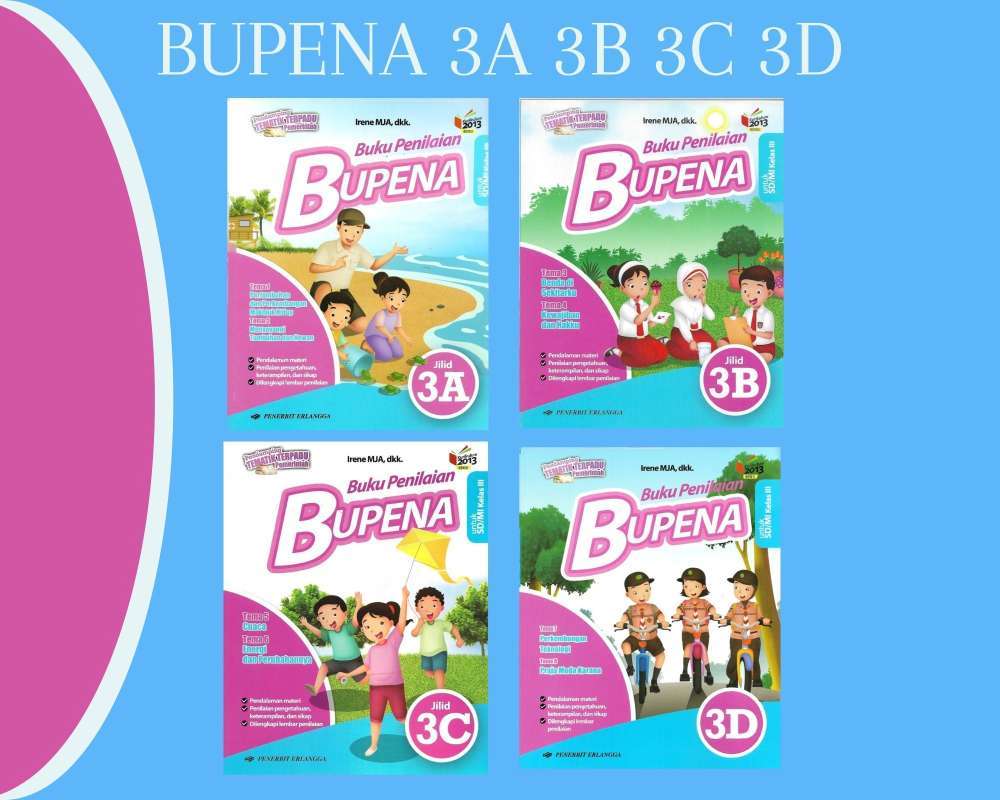 Jual Buku Penilaian Bupena Jilid Kelas 3a 3b 3c 3d - Erlangga - 3d Di ...